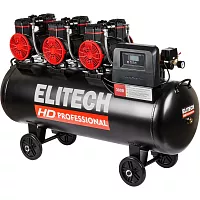 Безмасляный малошумный компрессор Elitech ACF 750-160S HD 206464