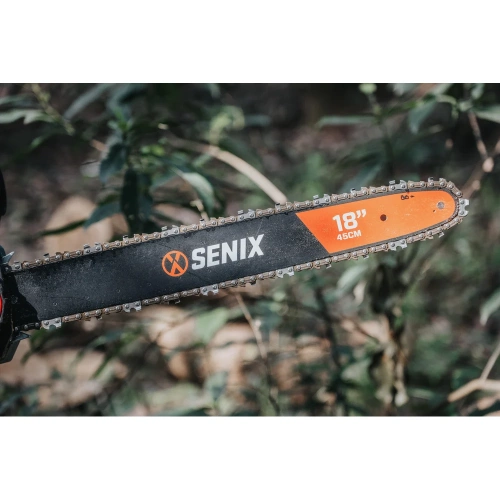 Электрическая цепная пила SENIX 2400 Вт, поперечное исполнение, 45 см шина CSE24-M2-EU фото 6
