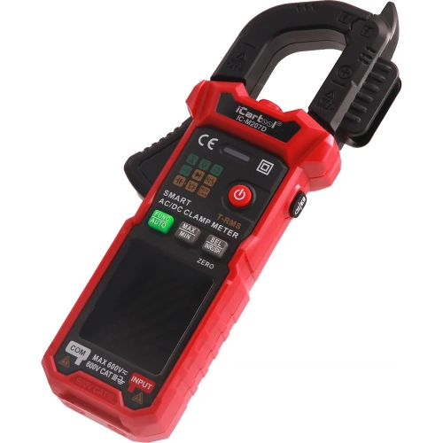 Токовые клещи постоянного/переменного тока iCarTool 600 A, c режимом смарт IC-M207D фото 10