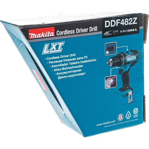 Аккумуляторная дрель-шуруповерт Makita LXT DDF482Z фото 9