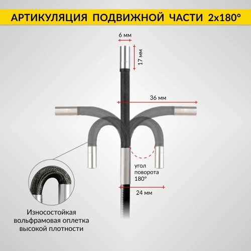 Управляемый видеоэндоскоп iCarTool USB, 2Мп, 1920x1080, 1 м, 6 мм, поворот камеры 360° IC-V200 фото 9