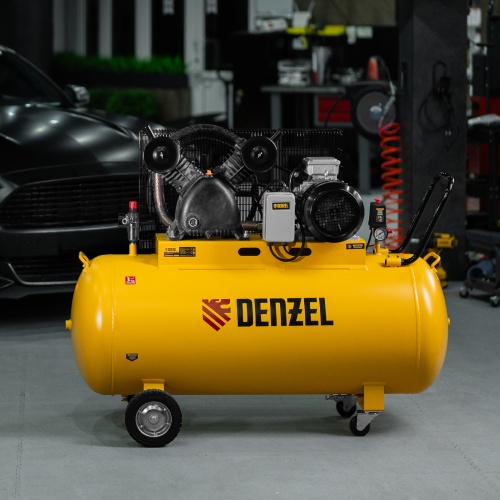 Компрессор воздушный рем. привод BCV 5500-T/270, 5,5 кВт, 270 литров, 850 л/мин Denzel фото 22