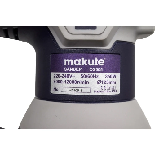 Шлифмашина эксцентриковая Makute 350Вт, 125 мм OS005 фото 8