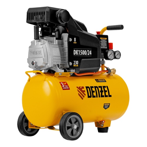 Компрессор воздушный DK1500/24, Х-PRO 1.5 кВт, 230 л/мин, 24 л Denzel фото 3
