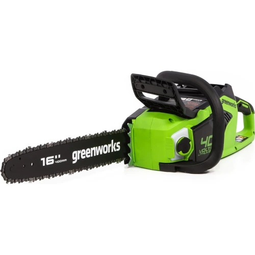 Цепная пила аккумуляторная GreenWorks GD40CS18 40V, 40 см, бесщеточная, до 1.8 КВт, с 1хАКБ 2Ач c USB и ЗУ 2005807USB2 фото 9