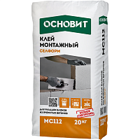 Клей монтажный для ячеистого бетона Основит Селформ МС112 20 кг