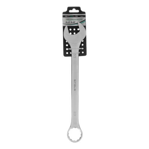 Ключ комбинированный, 32 мм, CrV, матовый хром Stels фото 5