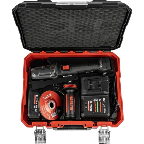Шлифмашина угловая аккумуляторная Elitech CAG 2012DSL (125мм,20В,1х4Ач,BL) HD 210318 фото 10