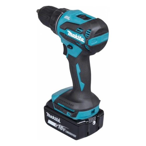 Дрель-шуруповерт аккумуляторная Makita LXT 18В BL XPT 13мм 50/27Нм 1х3,0 Ач АКБ ЗУ Makpac2 DDF490SF1J фото 4
