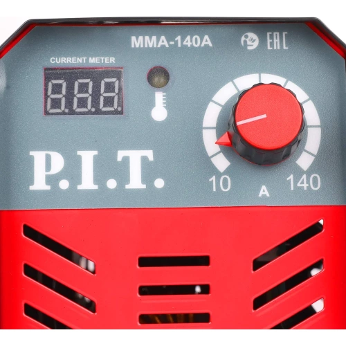 Сварочный аппарат P.I.T. IGBT 4.0кВт, 140А ,ПВ-60, ММА 1.6-3.2мм, 190-250В, ремень PMI140-C1 фото 5