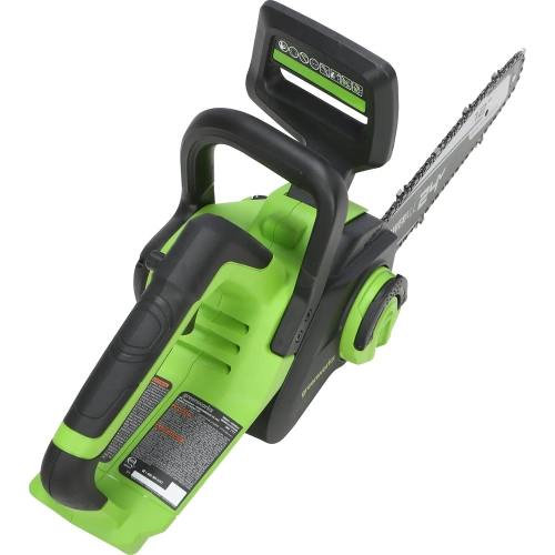 Цепная пила аккумуляторная GreenWorks GD24CS30, 24V, 30см, бесщеточная, c 1хАКБ 2 Ач c USB и ЗУ 2007007USB2 фото 8