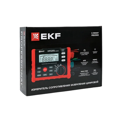 Цифровой измеритель сопротивления заземления EKF E-Resist Professional ms2302 фото 9