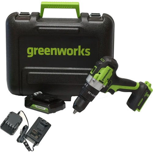 Аккумуляторная дрель-шуруповерт GreenWorks GD24DD60K2 3704107UA фото 3