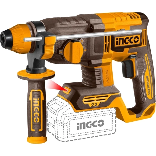 Аккумуляторный перфоратор INGCO 20В 2 Дж, б/щ  INDUSTRIAL CRHLI212282