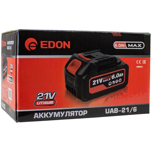 Аккумулятор EDON UAB-21/6.0 (Li-ion, 6,0A/h) 22684 фото 3