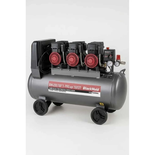 Компрессор коаксильный безмасляный BlackWeld BW4200/100_3-PRO 100л 150137