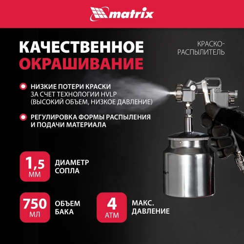Набор пневмоинструмента MATRIX 57302 фото 8