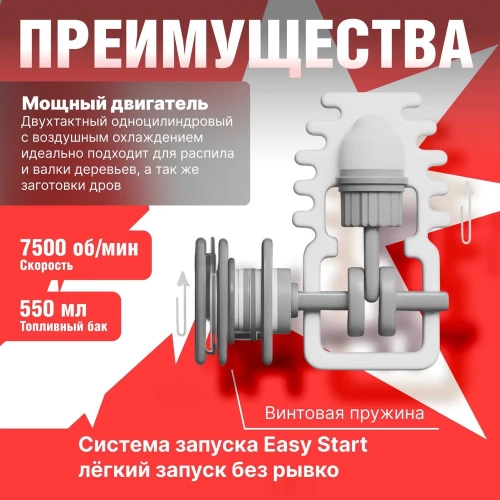 Бензопила DGM GS-232 фото 4
