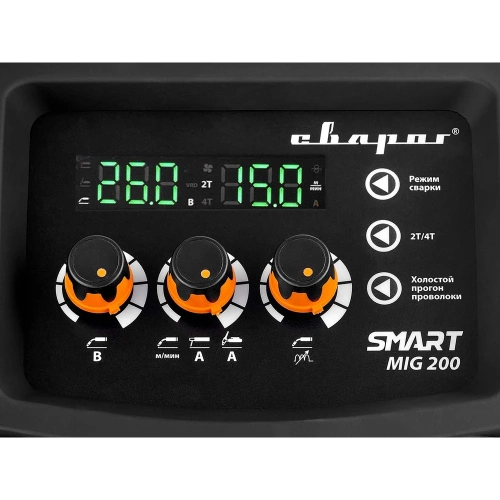 Сварочный инвертор Сварог MIG 200 REAL SMART N2A5 Black, маска+краги 98557 фото 5