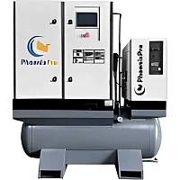 Винтовой компрессор PhoenixPro LP7.5PM-D 8RAT (7,5kw,8bar,VSD ,IP23 Motor, 4in1, 250L ресивер, 3 фильтра) 77645