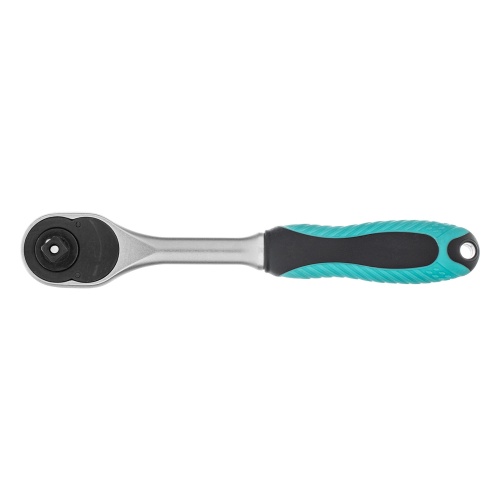 Ключ-трещотка 1/4", CrV, 72 зуба, с быстрым сбросом, матовый хром Stels фото 4