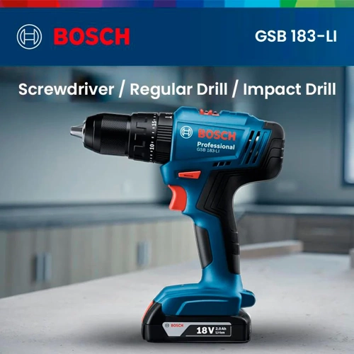 Аккумуляторный ударный шуруповерт Bosch GSB 183-LI 06019K9180 фото 6
