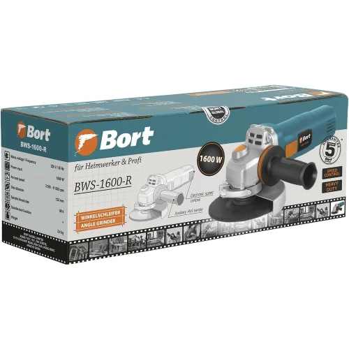 Шлифовальная угловая машина BORT BWS-1600-R 93411157 фото 10
