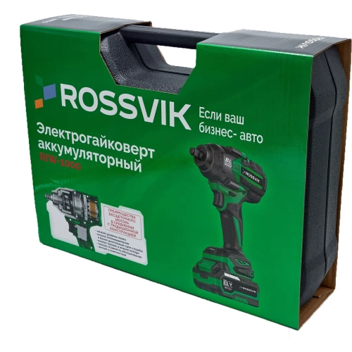 Аккумуляторный гайковерт Rossvik 1/2", 1000nm, 21в, 1,9 кг, 1 акб, зу, кейс RIW-1000/1 фото 10