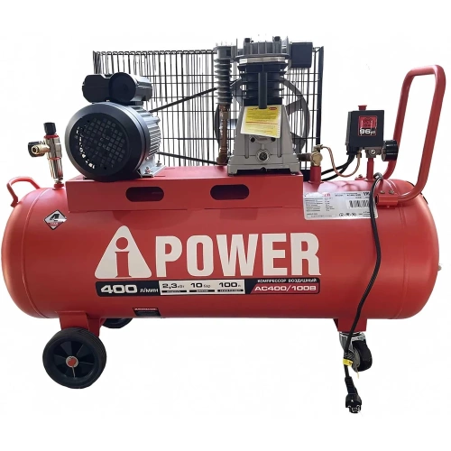 Поршневой ременной масляный компрессор A-iPower AC400/100B 50108