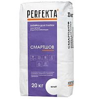 Затирка цементная для швов Perfekta Смартшов белая 20 кг