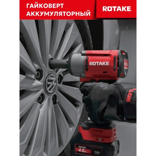 Гайковерт ударный аккумуляторный бесщёточный Rotake 8813 (T3-40D) 1/2DR, 18В, 1880 Нм 014301 фото 10