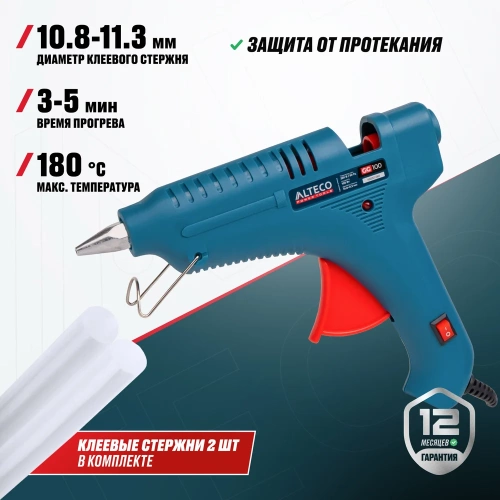 Клеевой пистолет ALTECO GG 100 67913 фото 3