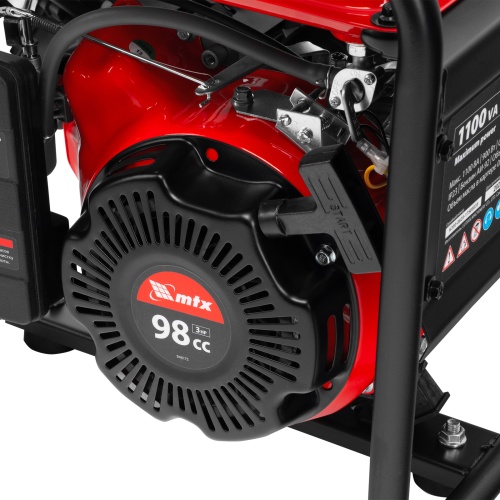 Генератор бензиновый RS-1500, 1,1 кВт, 230В, ручной стартер MTX фото 14