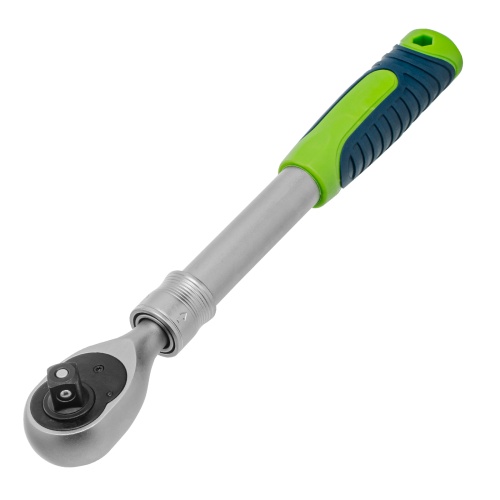Ключ-трещотка телескопический 1/2", 300-430 мм, 72 зуба, с быстрым сбросом Сибртех фото 2