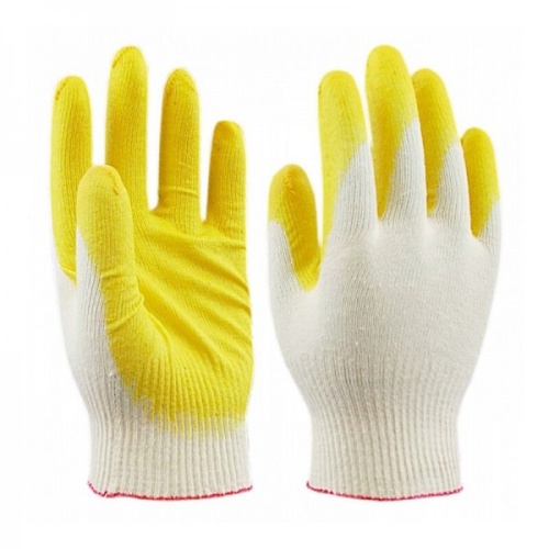 Перчатки рабочие хб 13 класс с латексным покрытием 1-облив Перчатки рабочие хб 13 класс с латексным покрытием 1-облив