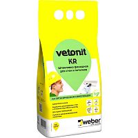 Шпатлевка на органическом связующем Weber.Vetonit KR белая 5 кг