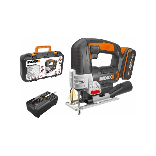 Аккумуляторный лобзик WORX 20 В, 1x2 Ач, кейс WX543 фото 10