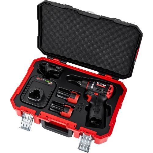 Дрель аккумуляторная Elitech CD 12L2 (12В, 2х2Ач, 40Нм, BL) HD 205713 фото 8
