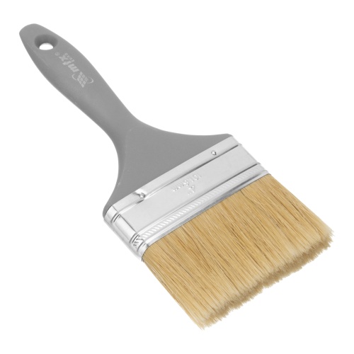 Кисть плоская "Евро" 4", натуральная щетина, пластмассовая ручка MTX Кисть плоская "Евро" 4", натуральная щетина, пластмассовая ручка MTX