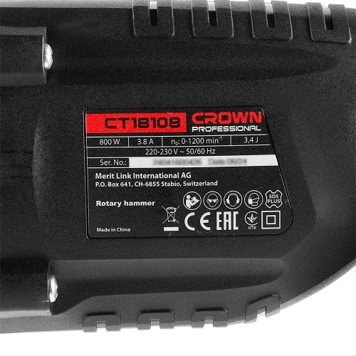 Перфоратор CROWN CT18108 BMC фото 6