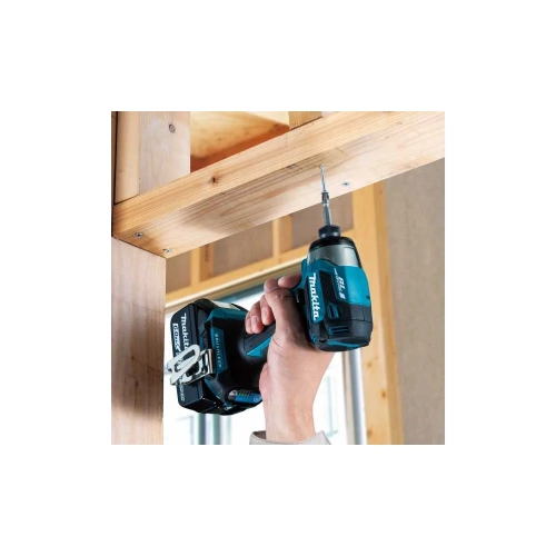 Шуруповерт ударный аккумуляторный Makita LXT18В BL XPT 180Нм Т1/Т2/Дерево/Болт 2х5,0 Ач АКБ, быстрое ЗУ, Makpac 2 DTD173RTJ фото 6