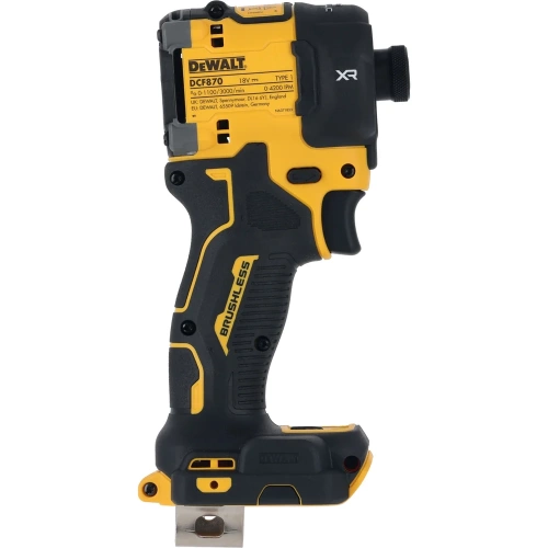 Аккумуляторный масляный шуруповерт Dewalt DCF870N, 18 В, 56 Нм, 4200 уд/мин, без АКБ и ЗУ DCF870N-XJ фото 4