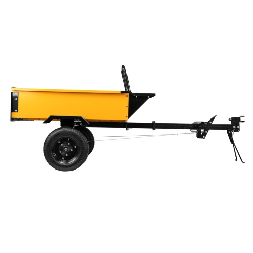 Прицеп для мотоблока TT-500, оцинк., груз. 500 кг, рег. сцепка, колеса 4.00-10, в упаковке Denzel фото 5