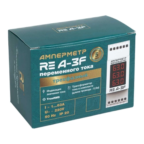 Амперметр трехфазный ROSTOKELECTRO RE A-3F 46-459 фото 6