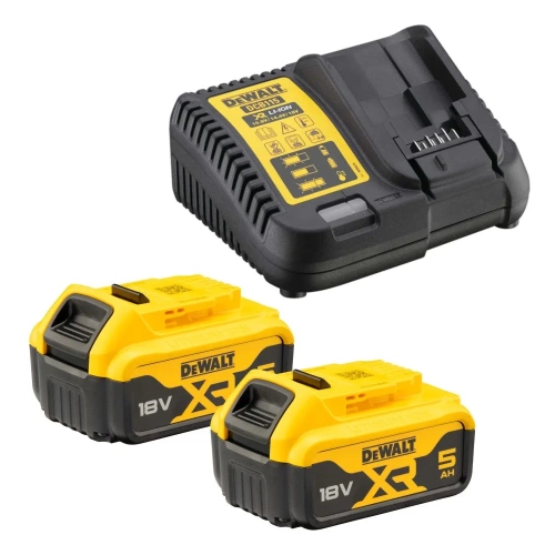 Набор аккумуляторный Dewalt DCK266P2T, 18 В: ударная дрель-шуруповерт DCD796 + шуруповерт DCF887, с 2 АКБ 5 Ач и ЗУ, в кейсе TSTAK DCK266P2T-QW фото 7