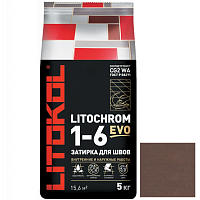 Затирка цементная для швов Litokol Litochrom 1-6 Evo LE.240 Венге 5 кг
