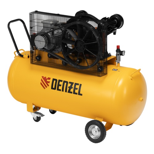Компрессор воздушный рем. привод BCV 5500-T/270, 5,5 кВт, 270 литров, 850 л/мин Denzel фото 4