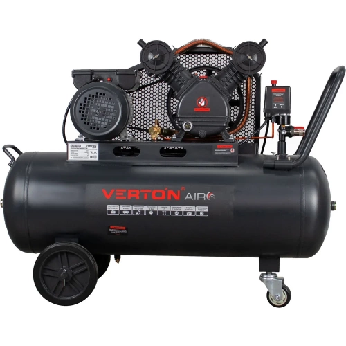 Компрессор VERTON Air AC-100/450RV, 230/50 В/Гц, 100 л, 10б, 2.2 кВт, 1000об/мин  01.14017.15125