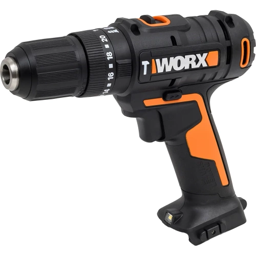 Ударная аккумуляторная дрель-шуруповерт WORX 50 Нм, 20 В, без АКБ и ЗУ WX370.9
