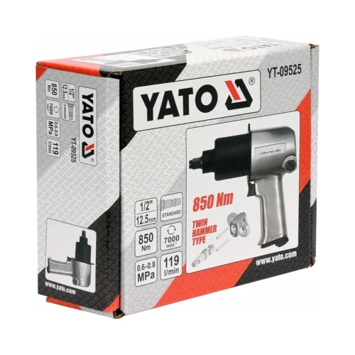 Гайковерт пневматический 1/2" 850 Нм YATO YT-09525 фото 4